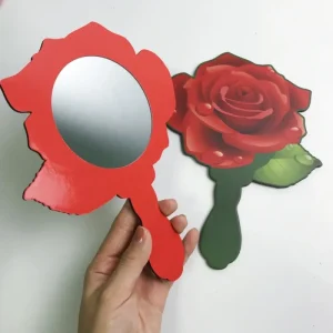 Single Vanity Mirror Hand Mirror Personalized Travel Makeup Mirror