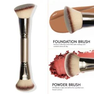 Single and Double Head Makeup Brush Loose Powder Foundation Eyeshadow Highlighter Brush Beauty Tool