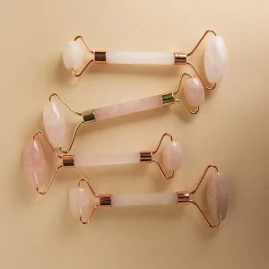 Skin Care Face Massage Tool Lymphatic Drainage Anti Aging Face Roller Beauty Natural Pink Rose Quartz Facial Massage Jade Roller