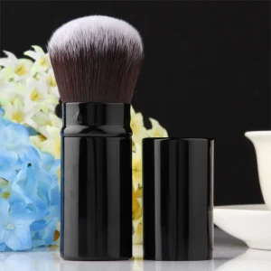 Small Mushroom Single Smudge Makeup Brush Synthetic Fibre Portable Retractable Aluminum Thickened Face Tool Powder Foundation