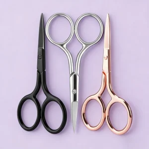 Small Stainless Steel Eyebrow Trimmer Scissors Sharp-tip False Eyelashes Special-purpose Makeup Tool Model MS-05 CN