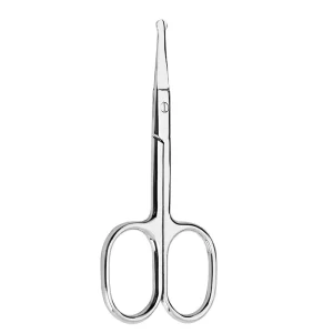 Small Stainless Steel Nose Hair Scissors Sharp Tip & Safe Rounded End Eyebrow Trimming Makeup Tool