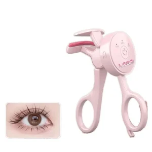 Smart 2 in 1 Electronic Temperature Controlled Electric Eyelash Curler with Heated ABS Material Eyelash Comb