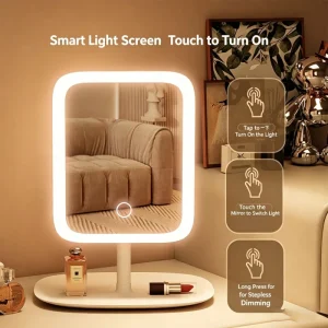 Smart LED Makeup Mirror With 3 Color Fill Light Touch Control