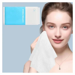 Soft Face Towels Dry Wipes 100sheets Disposable Facial Wash Cloth Lint Free Facial Towels for Cleansing Skincare Makeup Remover
