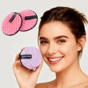 Soft Microfiber Cotton Pad Reusable Makeup Remover Pads Facial Cleansing Sponges High Quality Coral Fleece Puff