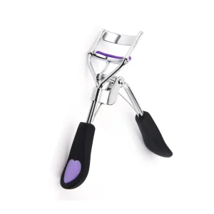 Soft Silicone Pad Eyelash Curler with Colorful Rubber Handle Girls and Ladies Eye Makeup Tool