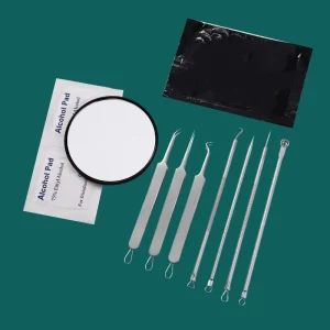 Source Factory Cross Border Selected Double Head Blackhead Removal Clip Acne Needle Set Cell Clip Acne Picking Needle Kit