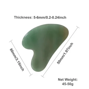 Spa Use Heart Shaped Jade Gua Sha Beauty Tool Custom logo Jade Gua Sha for Aventurine Gua Sha Tool for Face