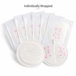 Sports Anti Shift Disposable Lightweight Breathable Shell Shape Nursing Pads Wide Adhesive Elastic Side Wings No Move Activities