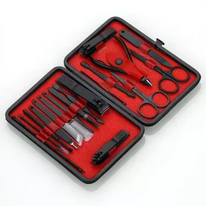 Stainless Steel 19 Pcs Nails Care Trimmer Facial Acne Blackhead Remover Needles Kit