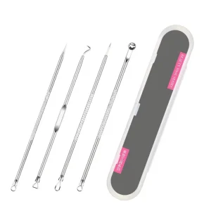 Stainless Steel Acne Needle Face Pimple Extractor Popper Tools Blackhead Whitehead Remover Tool Kit