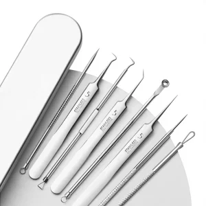 Stainless Steel Acne Needle Set Beauty Salon Use Ultra fine Cell Clip Acne Removal Needle Blackhead Extractor Pimple Extractor