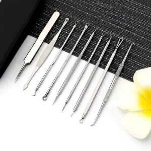 Stainless Steel Acne Needle Set for Face Blackhead Removal and Pimple Picking & Squeezing
