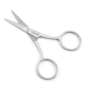 Stainless Steel Beauty Mini Scissors Custom Logo Professional Eyebrow Scissors