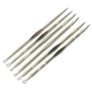 Stainless Steel Blackhead Extractor Acne Needle Pimple Comedone Extractor Blackhead Remover Tools
