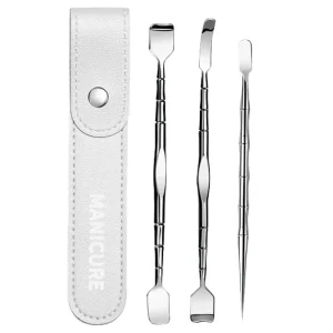 Stainless Steel Blackhead Remover Kit with Scraper Acne Needle Tweezers Comedone Extractor for Facial Cleansing