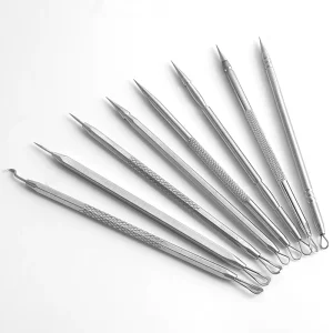 Stainless Steel Blackhead Remover Tools Pimple Extractor Acne Needle for Whitehead Blemish