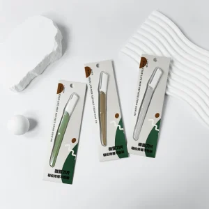 Stainless Steel Comfortable Handle Eyebrow Trimmer Women’s Face Razor Hair Remover Cosmetic Beauty Makeup Tools