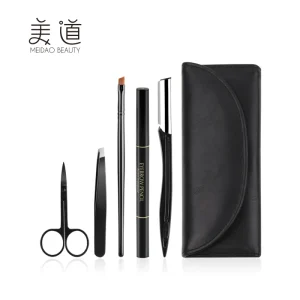 Stainless Steel Eyebrow Scissors and Tweezers Set Makeup Tool for Face Beauty Eyebrow Shaping Trimming