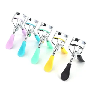 Stainless Steel Eyelash Curler 6PCS Extra Refills Includes Tweezers Eyelash Perm for Superior Curling