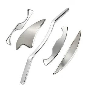 Stainless Steel Facial Gua Sha Board Manual Scraping Massage Tool for Body Sport Muscle Relief Anti Aging Beauty Care
