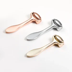 Stainless Steel Facial Massage Roller Cryo Skin Care Ice Roller Eye Serum Applicator Face Lifting Jade Roller