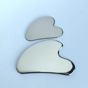 Stainless Steel Gua Sha Facial Roller Body Scraping Board Custom Logo Whitening Feature