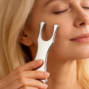 Stainless Steel Gua Sha Facial Scraping Board Tool Face Eye Body Cellulite Reduction Anti Puffiness Skin Tightening Home