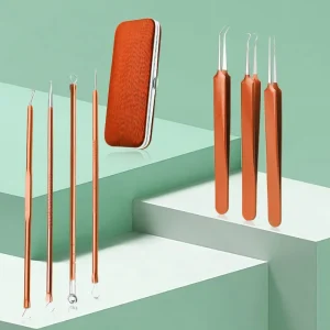 Stainless Steel High Quality Acne Needle Set Blackhead Remover Pimple Comedone Extractor Tool