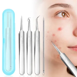 Stainless Steel High Quality Removal Acne Needle Set Blackhead Remover Pimple Popper Tool Kits