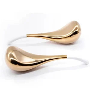 Stainless Steel Ice Globe Face Lifting Gua Sha Spoon Rose Gold Colding Facial Massager Rollers