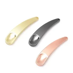 Stainless Steel Metal Facial Spoon Gold Silver Rose Gold Eye Cream Roller Applicator Cosmetic Spoon Spatula