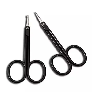Stainless Steel Nose Hair Eyebrow Small Scissors for Facial Trimming Makeup Beauty Tool