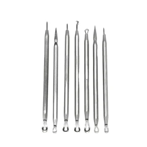 Stainless Steel Pimple Blemish Acne Needle Blackhead Extractor Tool with Pore Cleaning