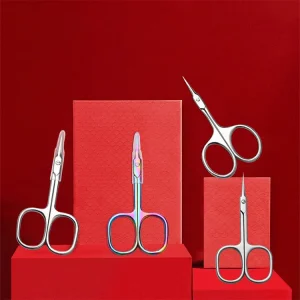 Stainless Steel Silver Professional Beauty Nose Hair Nail Eyebrow Grooming Manicure Mini Cuticle Makeup Scissors