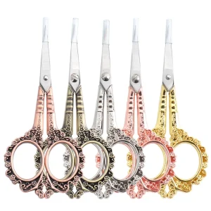 Stainless Steel Vintage Handwork Scissors for Nail Scissors Makeup Tools
