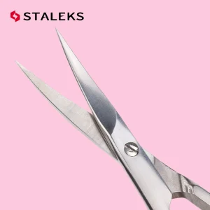 Staleks Beauty Tools Curved Curved Scissors Russian Style Nail Art Dead Skin Scissors Stainless Steel Barb Scissors