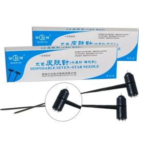 Sterile Dermal Needle Seven Star Skin Needles Double Head Plum Blossom Needle Acupuncture Therapy for Single Use