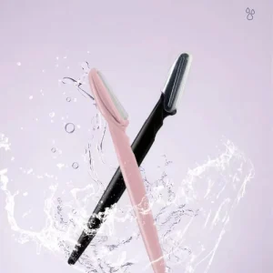 Stocked Girls Elegant Pink Eyebrow Trimmer Improved Good quality Eyebrow Razor Stainless Steel Blade Hair Removal for Women