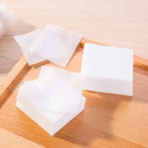 Stretchable Wet Compress Organic Cotton Pads with Customizable Logo & Mesh Pattern for Makeup Removal