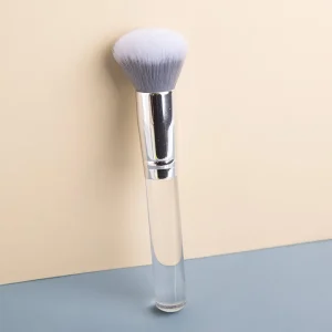 Stylish Single Transparent Handle Makeup Brush Functional Beauty Tool for Face Use