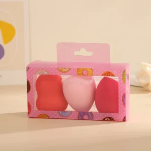 Super Delicate and Soft Facial Beauty Sponge 3PCS Beauty Egg Set Blender Foundation Puff Facial Foundation Makeup Sponge