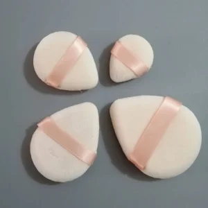 Super Soft Droplets Shaped Makeup Sponge Puffs Large Velvet Cosmetic Puff Mini Velour Nude Powder Puff for Women