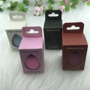Super Soft Washable 3D Latex Free Cute Makeup Sponge Blender Customized Color 40x60mm
