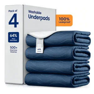 Super Soft Washable Reusable Bed Pads Non Slip Compact Highly Absorbent Portable Nursing Pad Underpad for Elderly Adult