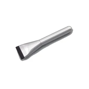 Super Thin Silver Synthetic Single Buffer Face Mask Foundation Brush Wide Flat Large Fan Brush for Liquid Eyebrow Pencil
