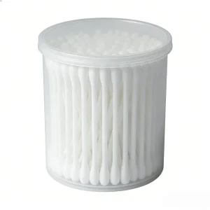 Sustainable Organic Bamboo Stick Cotton Swabs Plastic Free Disposable Cotton Buds for Home and Family