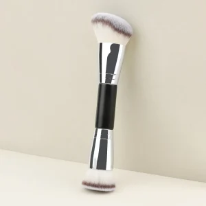Synthetic Hair Double Headed Foundation Brush for Face Contouring Outline Flat Head Oblique Makeup Brush