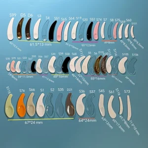 TONBAY PP PS ABS Plastic Cosmetic Spatula Facial Spoon Small Makeup Spoon Mini Face Cream Applicator Skin Care Beauty